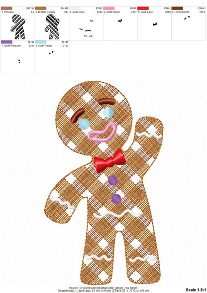 Little Plaid Gingerbread Man