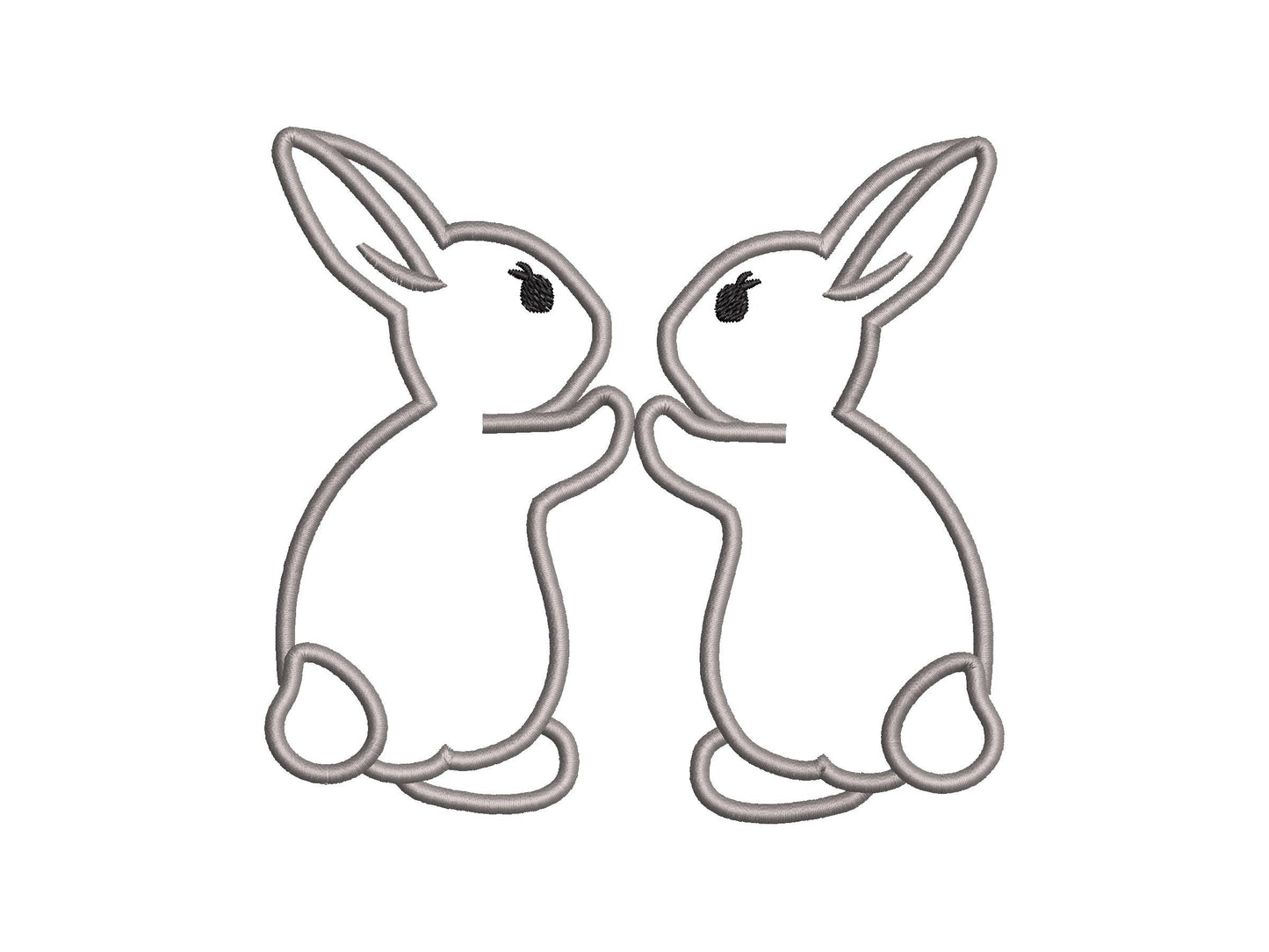 Cute Easter Bunnies Split Side Seam