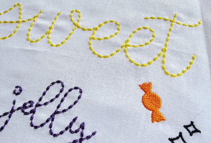 New Hand Stitch Effect Font