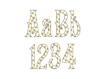 Classic Patterned Fishtail Font