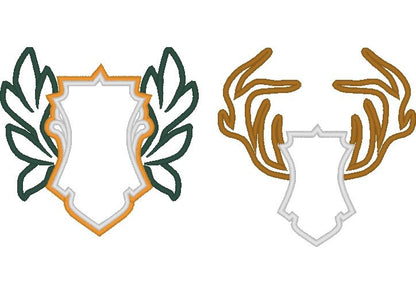 Boys Shield Monogram Frame Set of 3