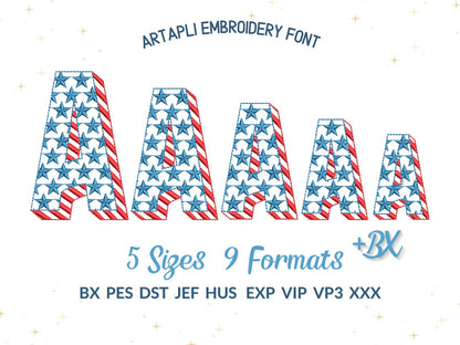 Shadow Patriotic Font