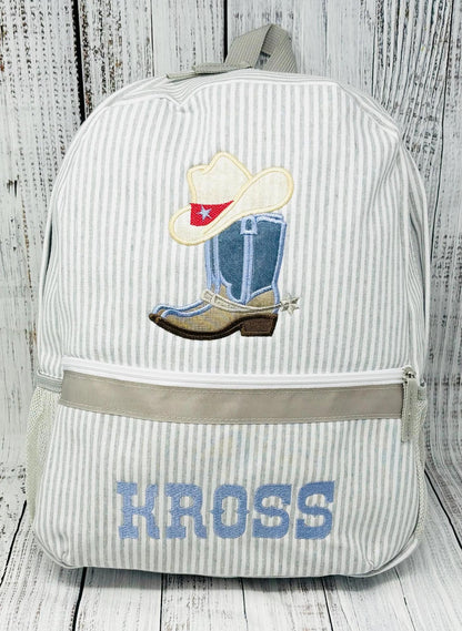 Cowboy Boots and Hat Applique