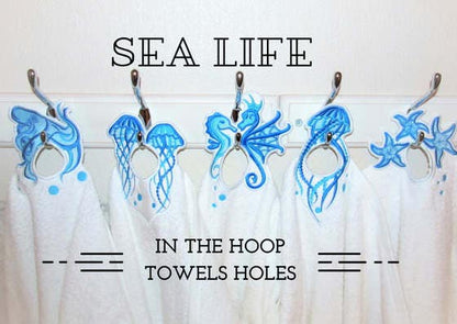Sea Life Towel Hanging Hole Set
