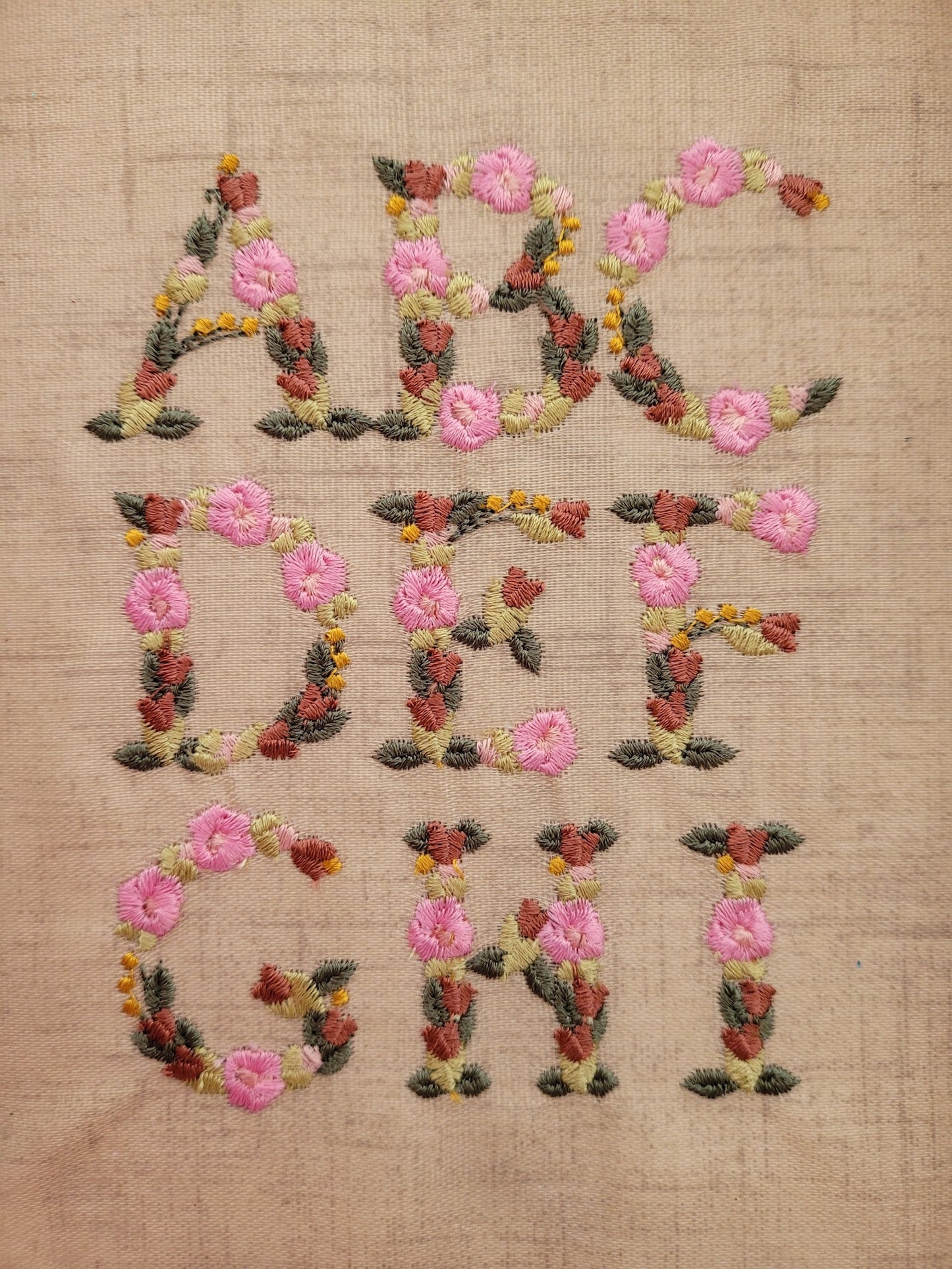 Mini Roses Floral Font