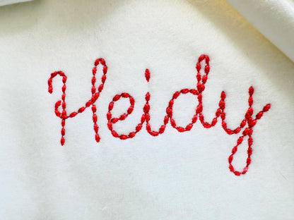 Hand Stitch Effect Handwritten Font Cookie