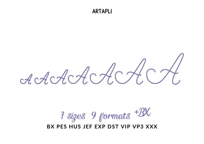 Tiny Chain FONT machine embroidery designs small sizes 1 up to 3 inch