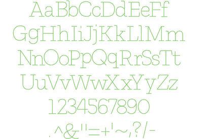 Hand Stitch Effect Font Nolan