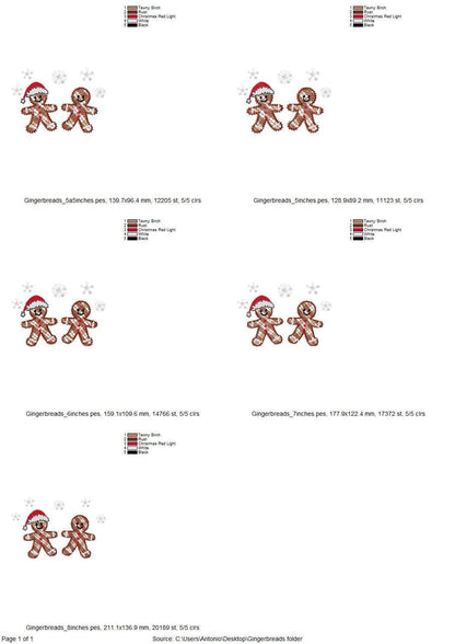 Cute Plaid Gingerbread Man 2 in a row