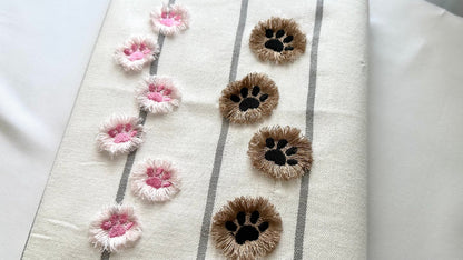 Small Fringed Fluffy Paw