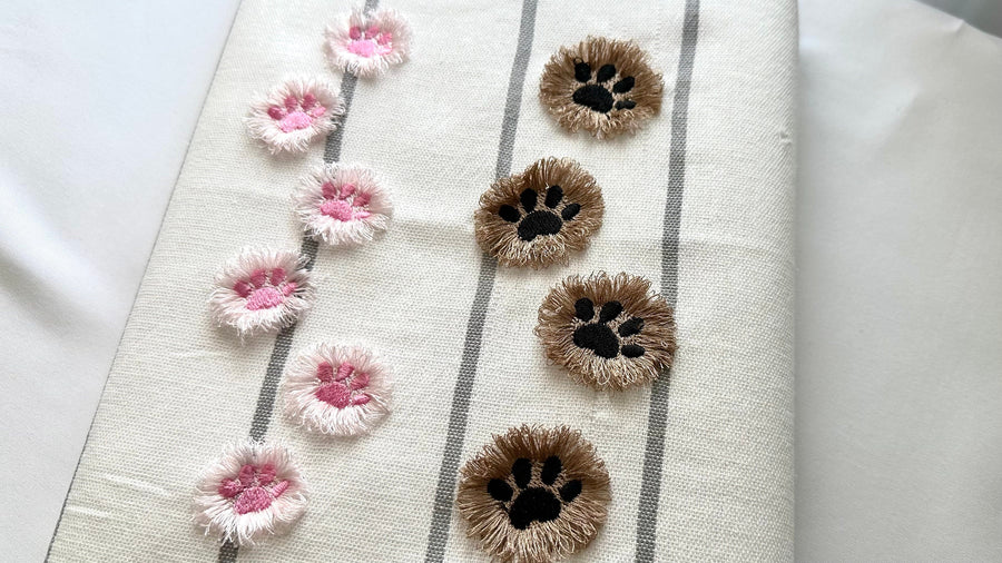 Small Fringed Fluffy Paw