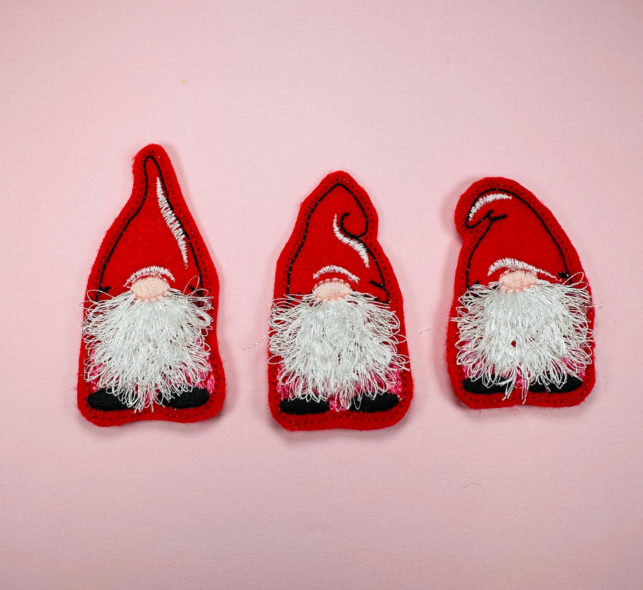 Fringed Gnome Feltie Set of 3