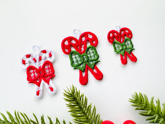 Candy Cane Charm Christmas Ornament Set