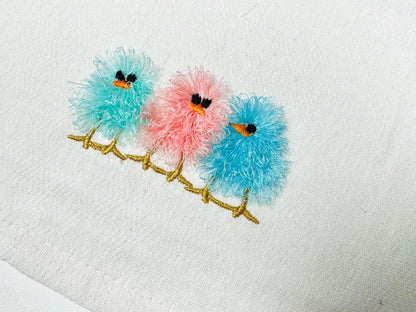 Cute Fringed Chick Trio