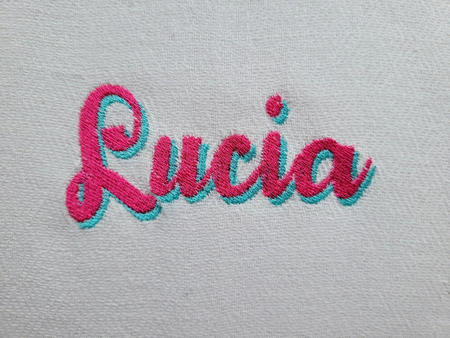 Adeline Script Shadow Font Fill Stitch