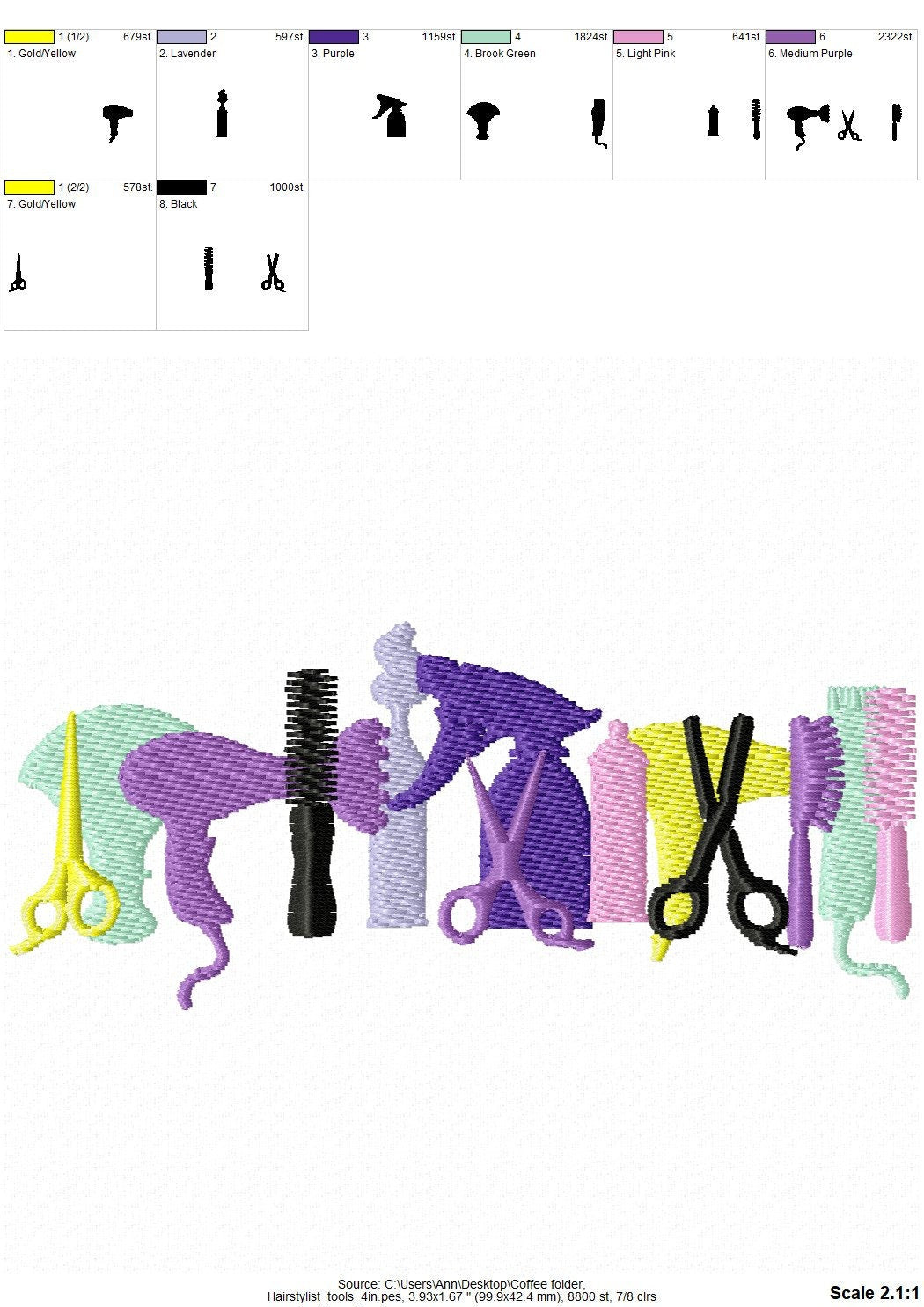 Hairstylist Hairdresser Tools