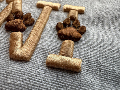 Puff Puffy Foam Dog Cat Paw Font