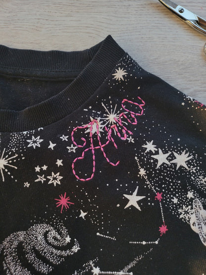 Hand Stitch Effect Hanwritten Font