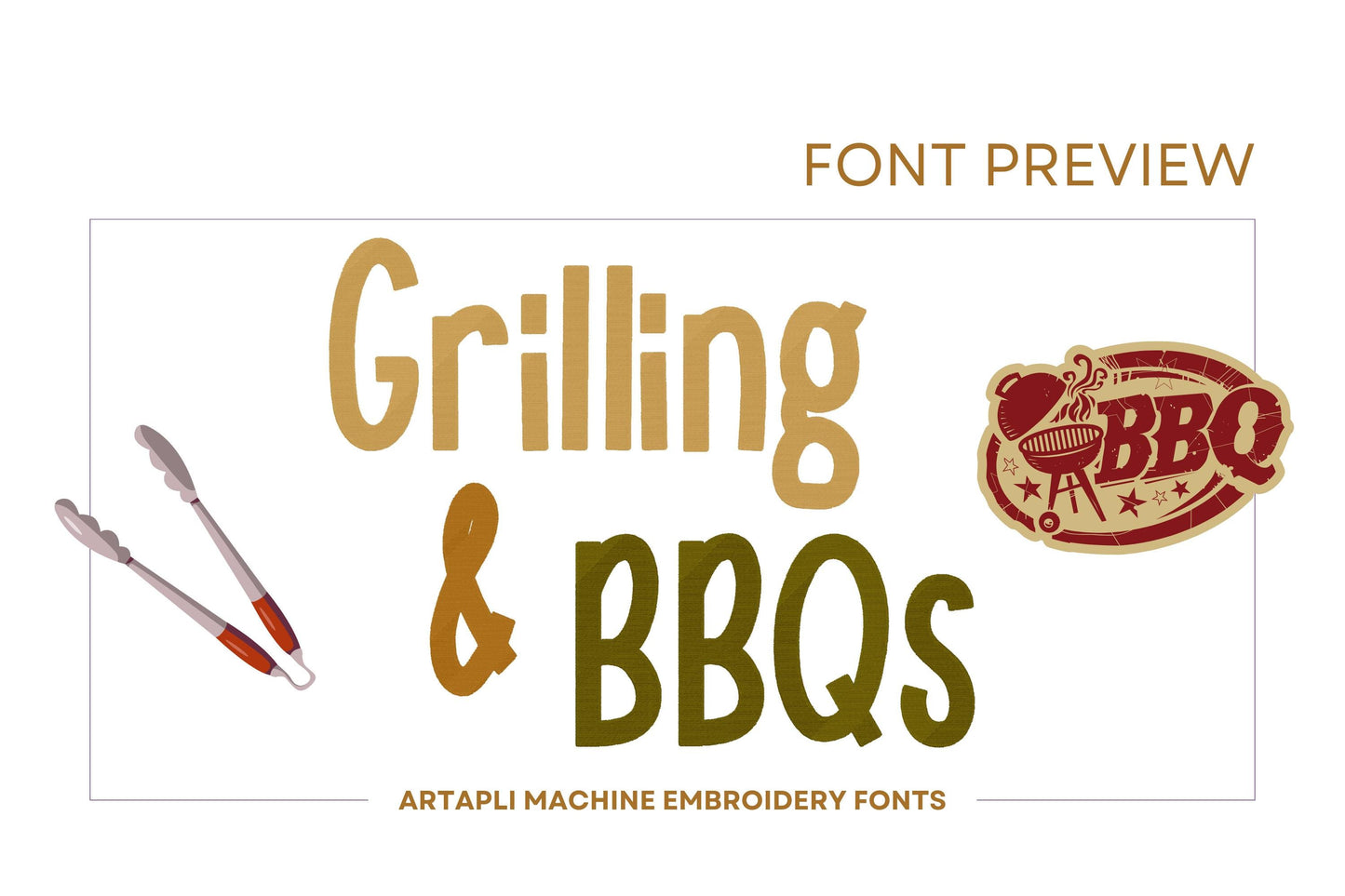 Versatile Fill Stitch Font Steve