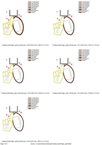 Sports Fan Football And Foam Finger