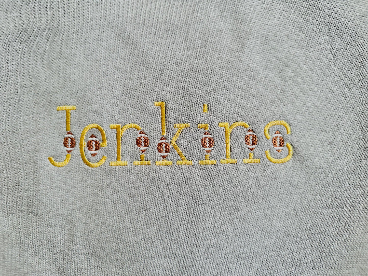 Satin Stitch Football Font Set of 2