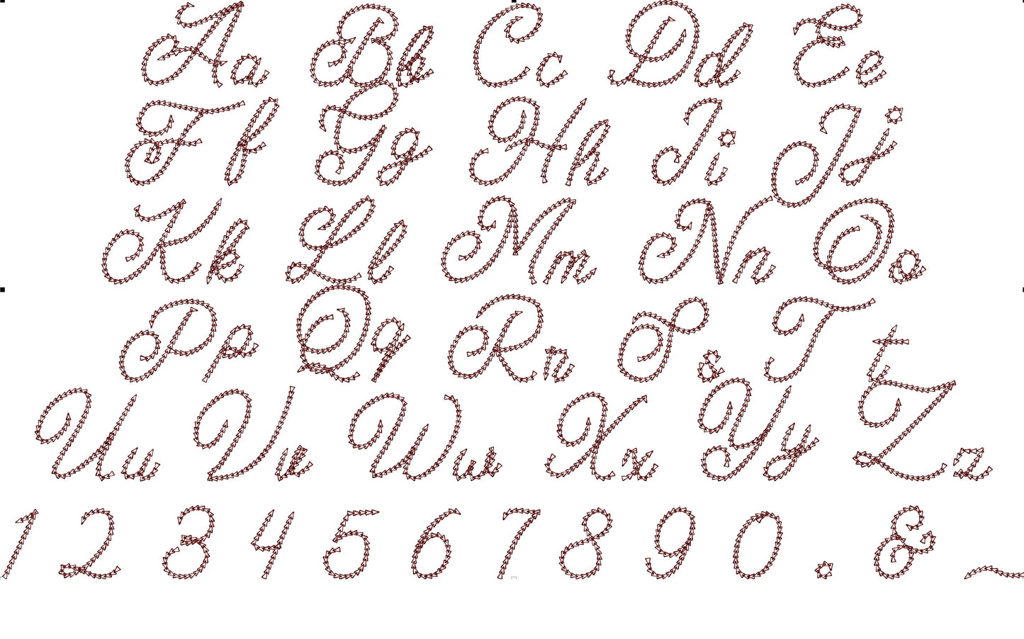 Quick Light Chain Stitch Script Handwritten Mini Font