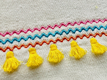 Ric Rac Fringed Tassel Bottom Border