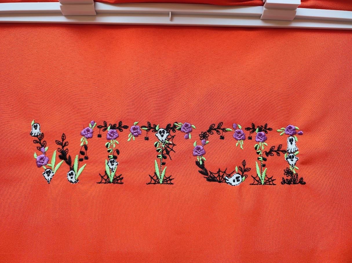 Halloween Spooky Floral Font