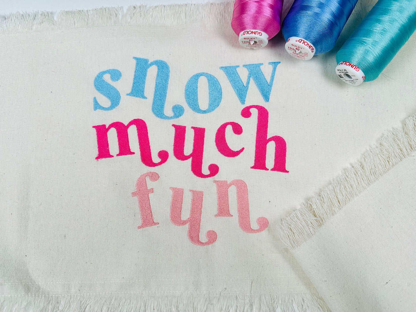 Vintage Retro Holly Jolly Fill Stitch Font