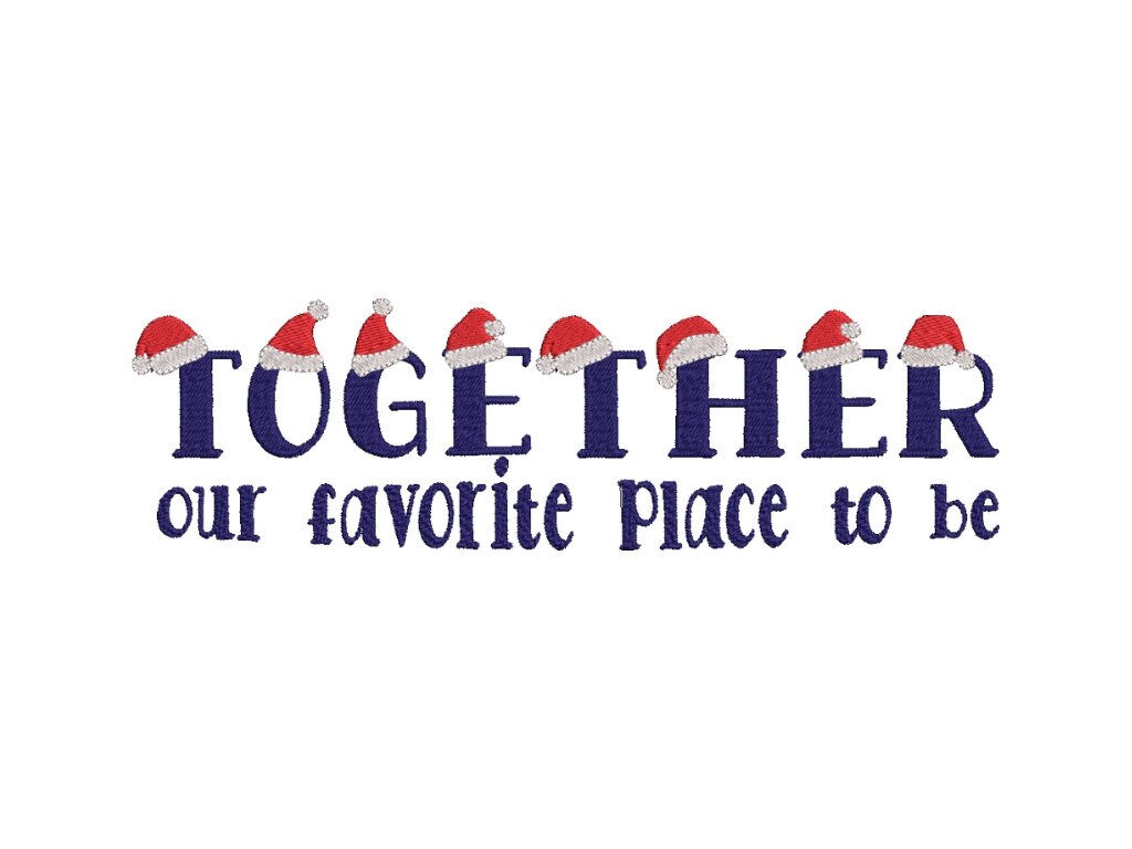 Christmas Font with Santa Hat