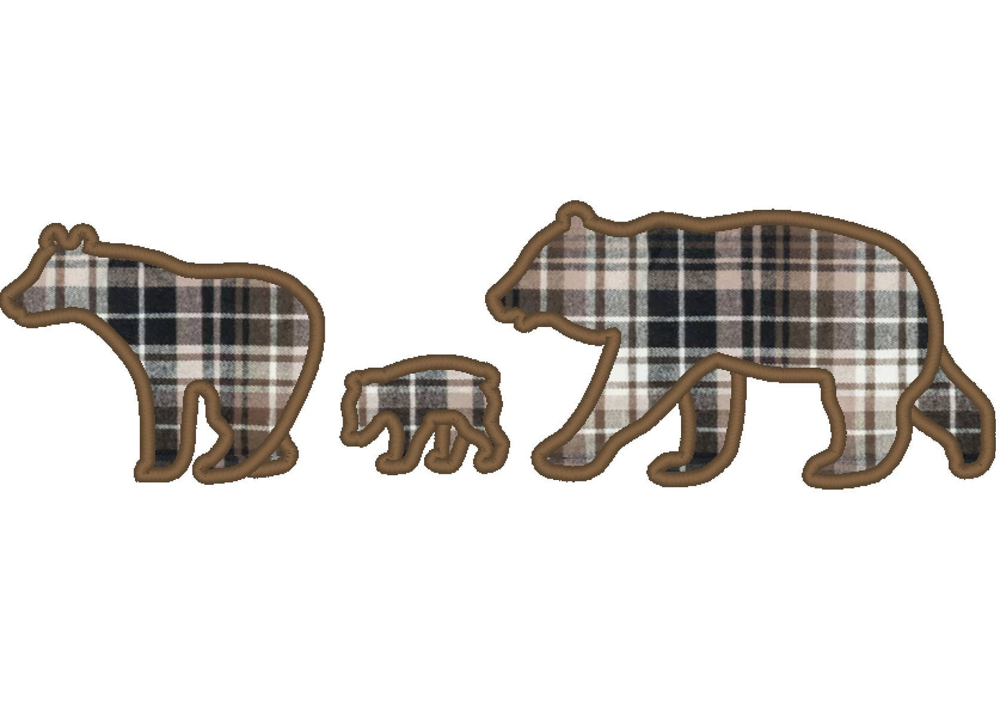 Mama Papa and Baby Bear 3 in a row