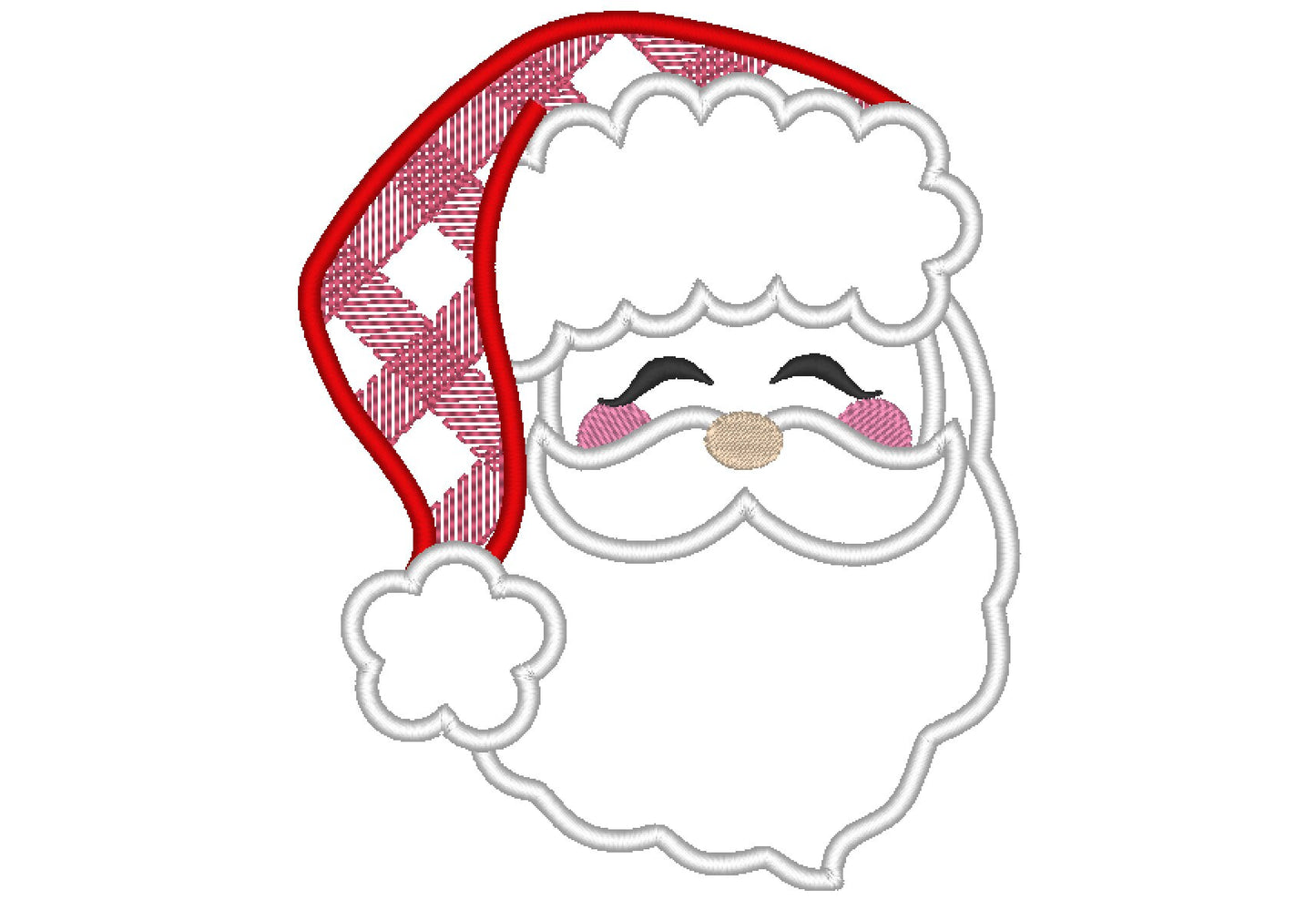 Christmas Santa Claus Face Applique