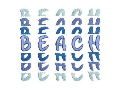 Awesome Summer Stacked Font