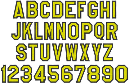 Varsity Collegiate Fill Stitch Font – Sizes 1" 2" 3" 4" BX Digital Font File | Artapli