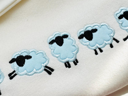 Mini baby Sheep Little Lamb farm animal machine embroidery applique