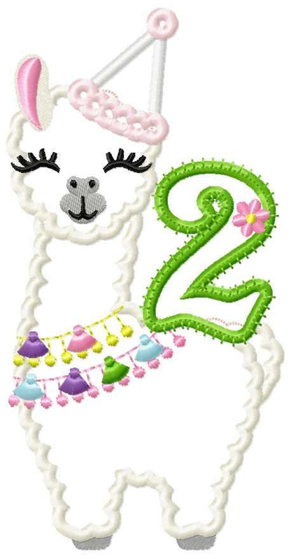 Llama Alpaca Birthday Numbers Set