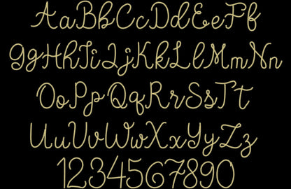 Dense Bold Chain Stitch Font