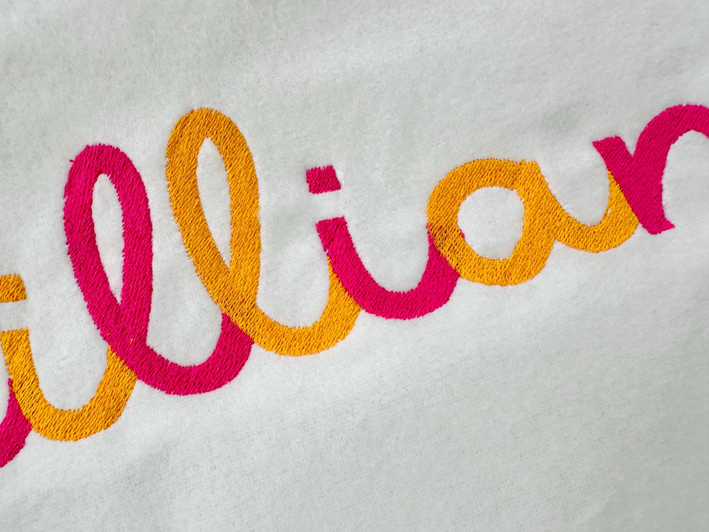 Fill Stitch Handwritten Script Font Lillian