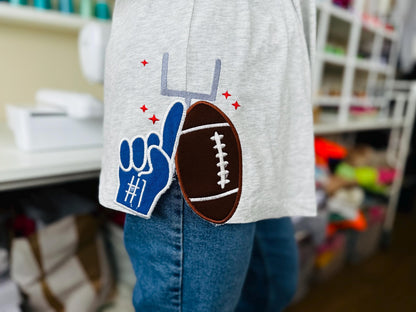 Sports Fan Football And Foam Finger