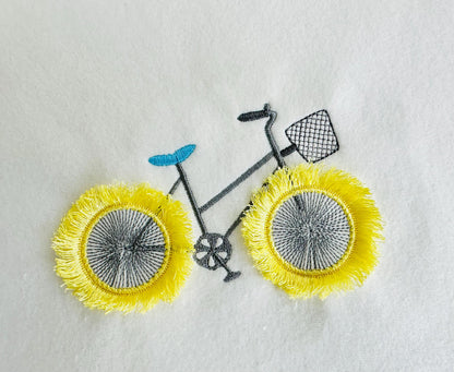 Summer Bicycle with Fringed Wheels