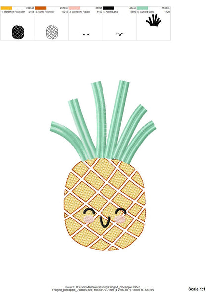 Cute Little Fringed Pineapple