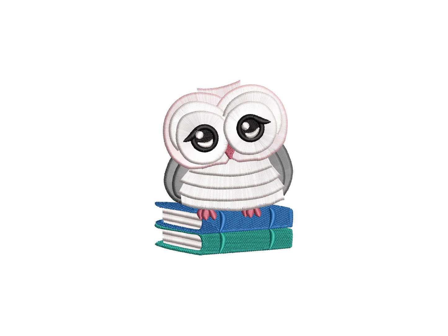 Cute Fringed Owl Reading Book