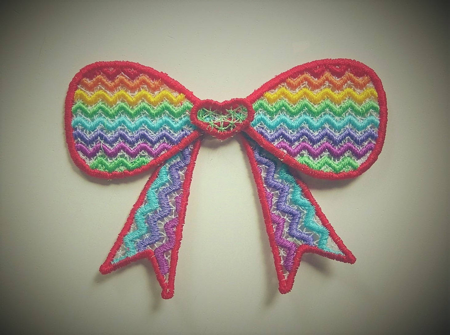 Chevron 3D Dimensional Bow ITH