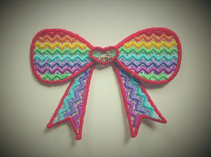 Chevron 3D Dimensional Bow ITH