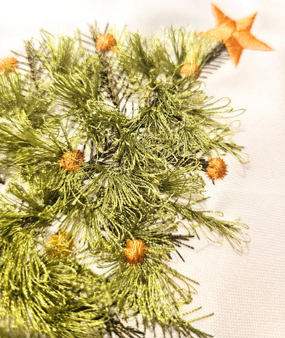 Fringed Christmas Tree with Gifts