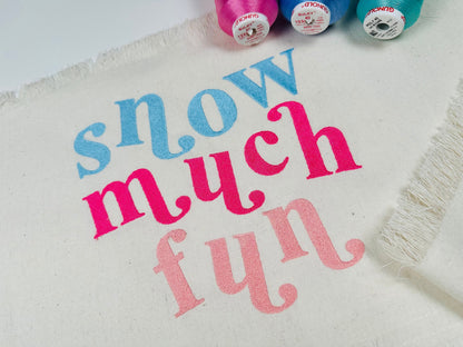 Vintage Retro Holly Jolly Fill Stitch Font