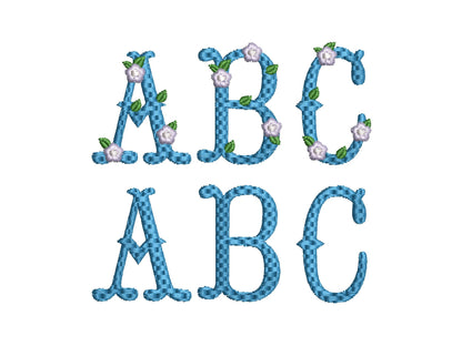 Fishtail Floral And Plain Font Set