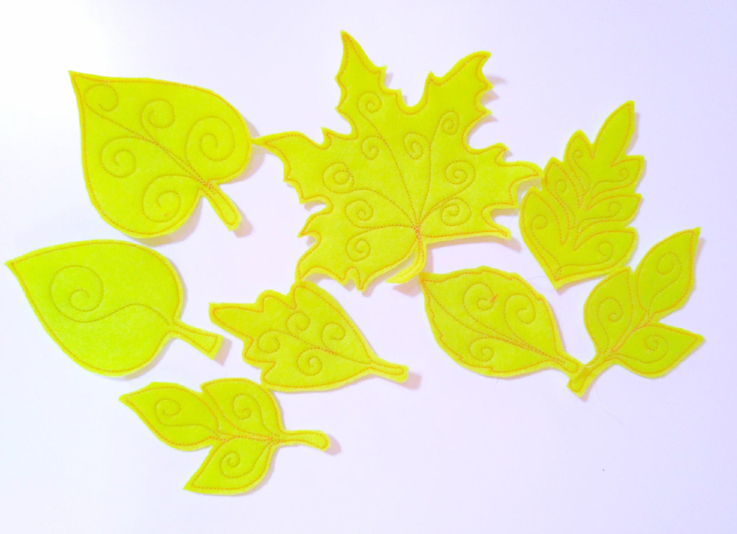Summer Fall Leaf ITH Set of 7