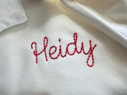 Hand Stitch Effect Handwritten Font Cookie