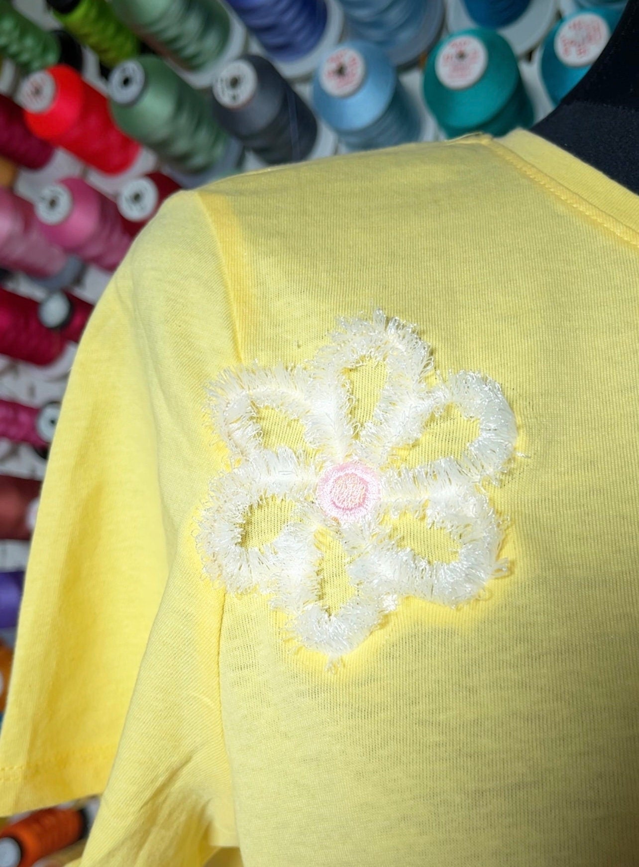 Fringed Daisy Flower and Heart Set